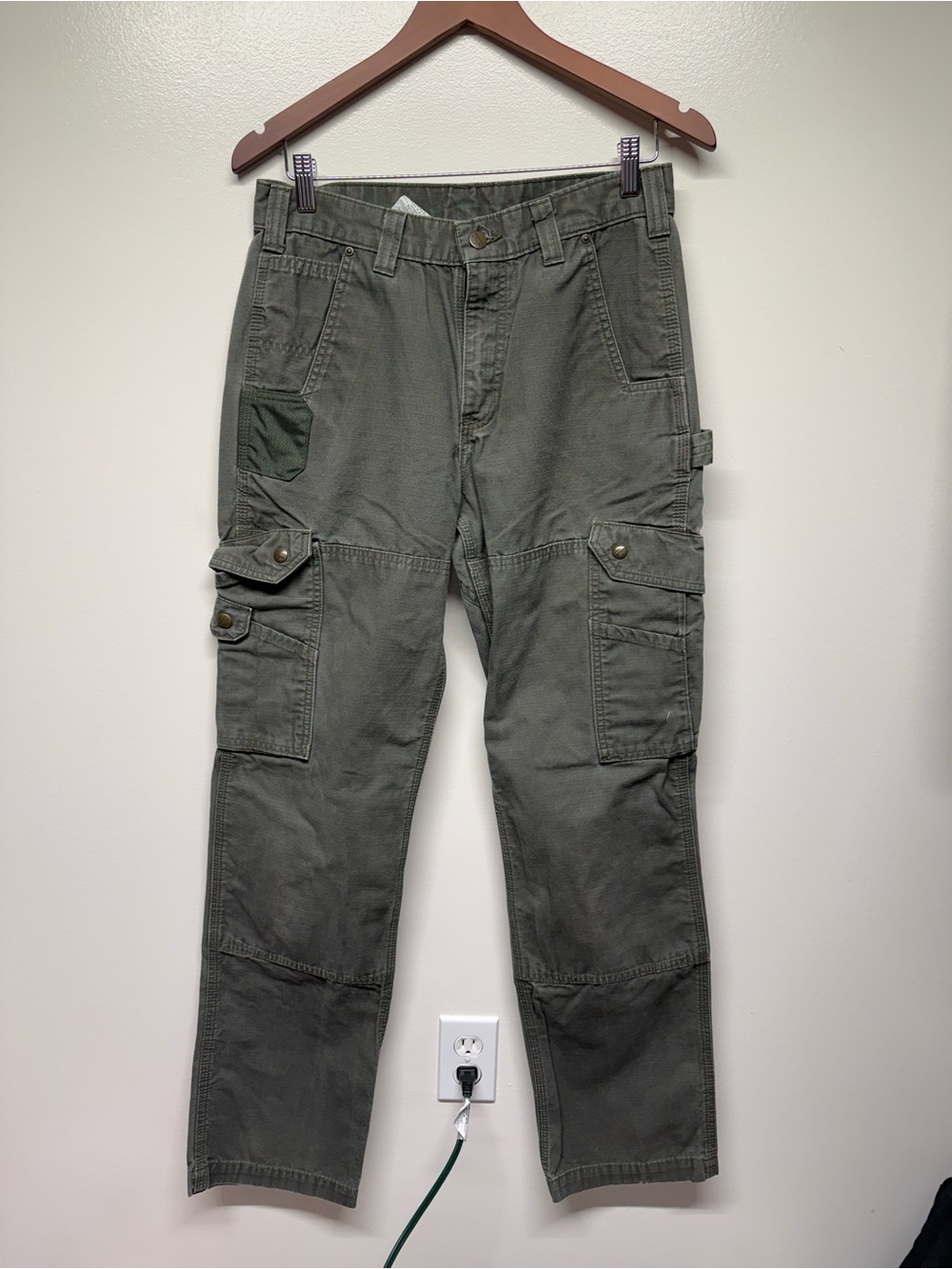 Carhartt Olive Green Utility Cargo Pants